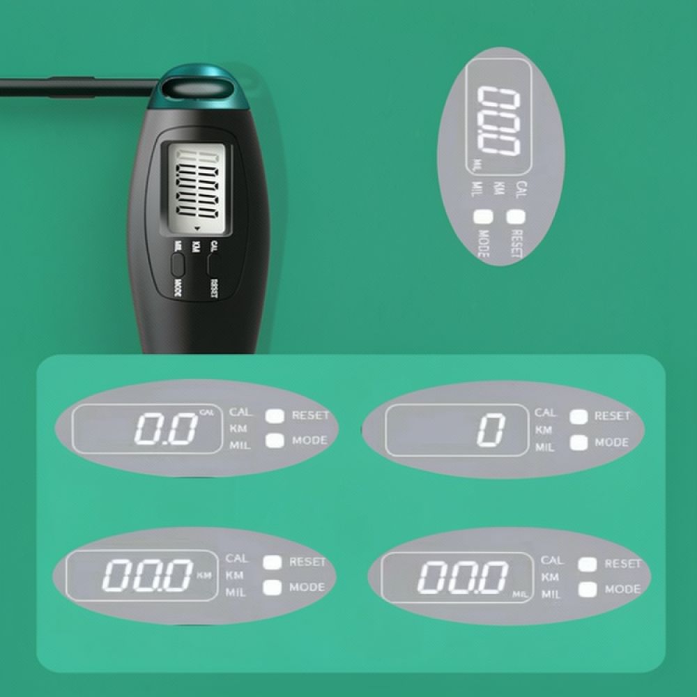 Smart Jump Rope Digital Counter - 디지털 스마트 줄넘기, 무게추가 달린 볼