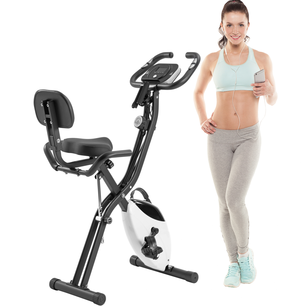 16단계 자기 저항 운동 자전거, 등받이가 있는 수직형 - Exercise Bike Magnetic Resistance 리뷰 및 가격