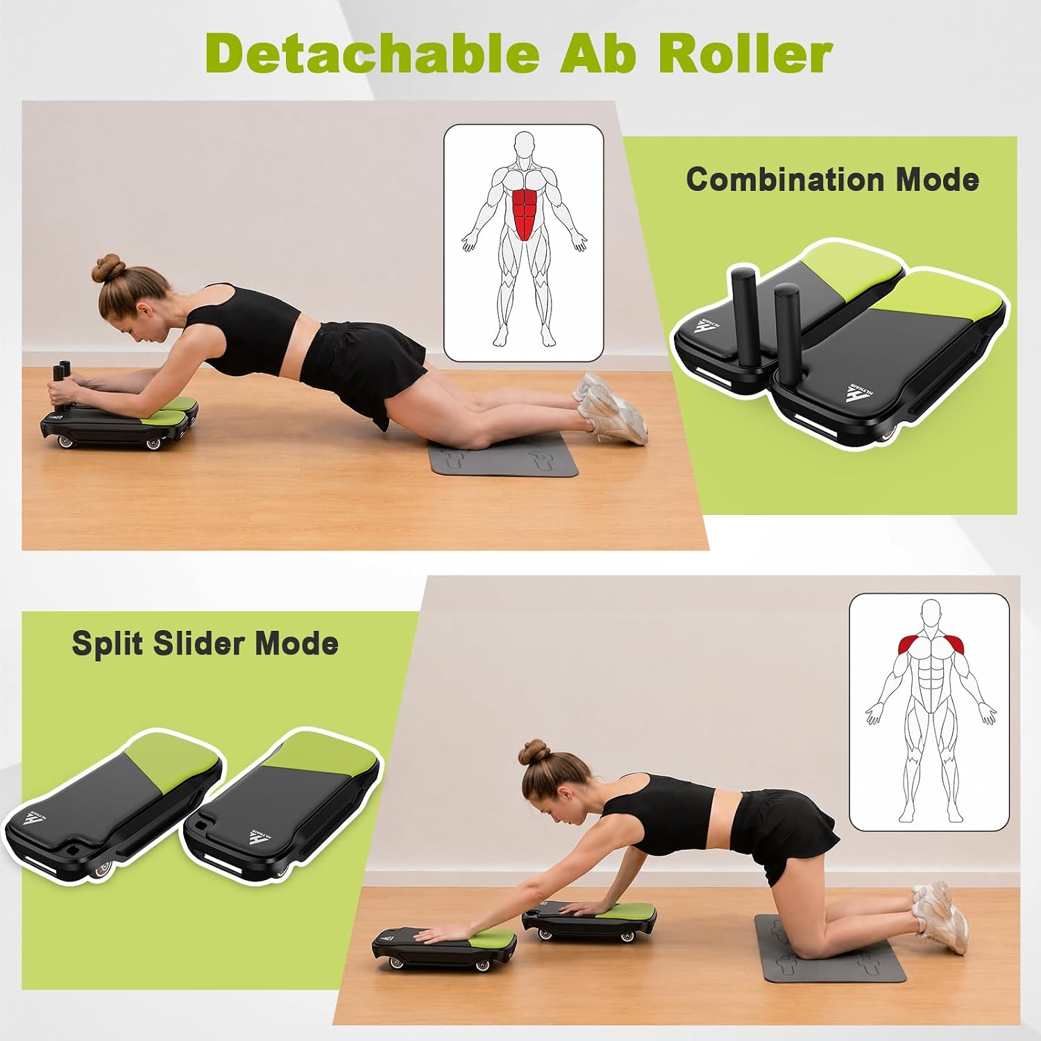 탈부착 가능한 복근 롤러 보드와 팔꿈치 지지대가 함께  - Ab Roller Wheel With Elbow Support 리뷰 및 가격