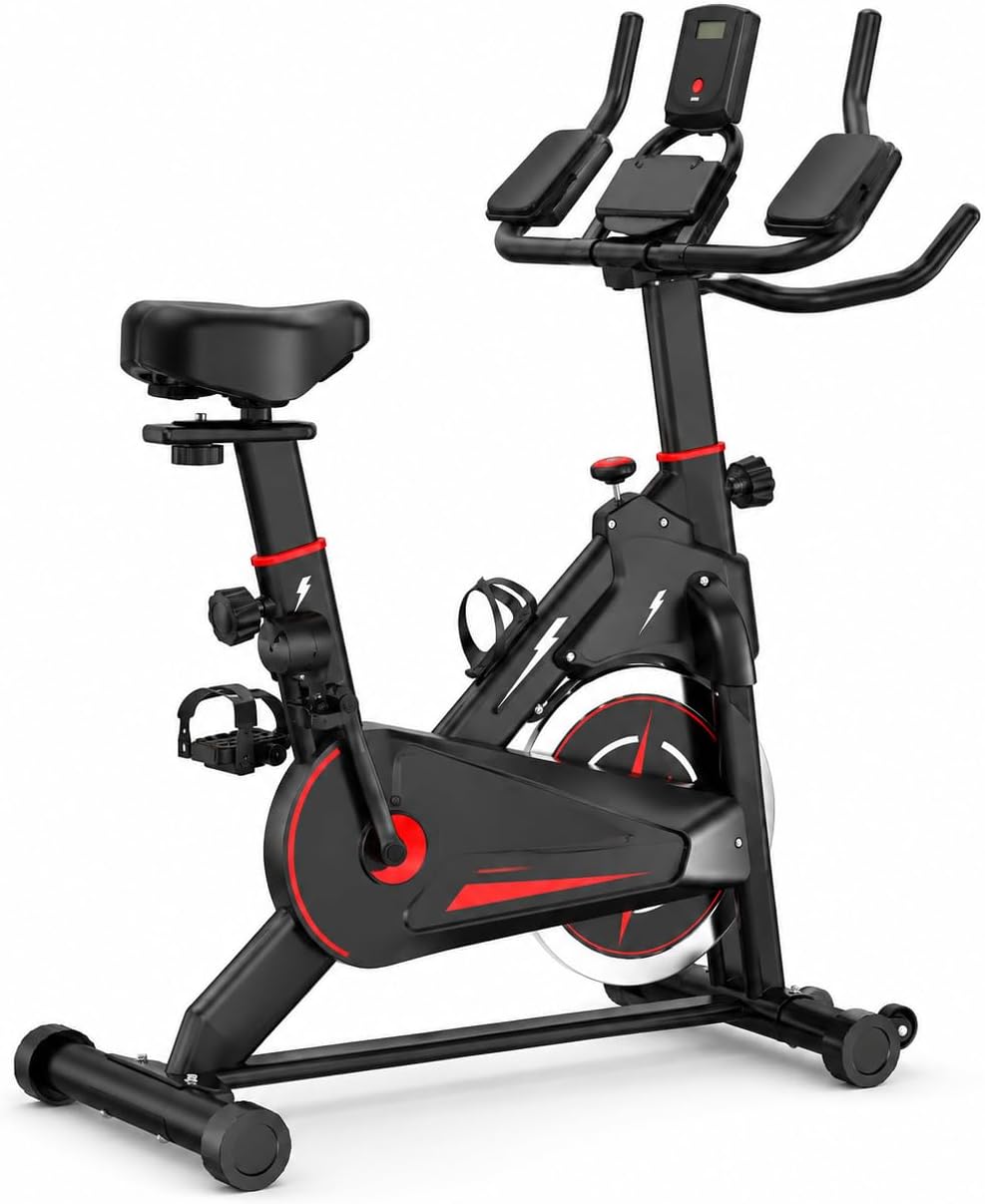실내용 자석식 운동 자전거, LCD 모니터가 장착된 정 - Exercise Bike Magnetic Resistance 리뷰 및 가격