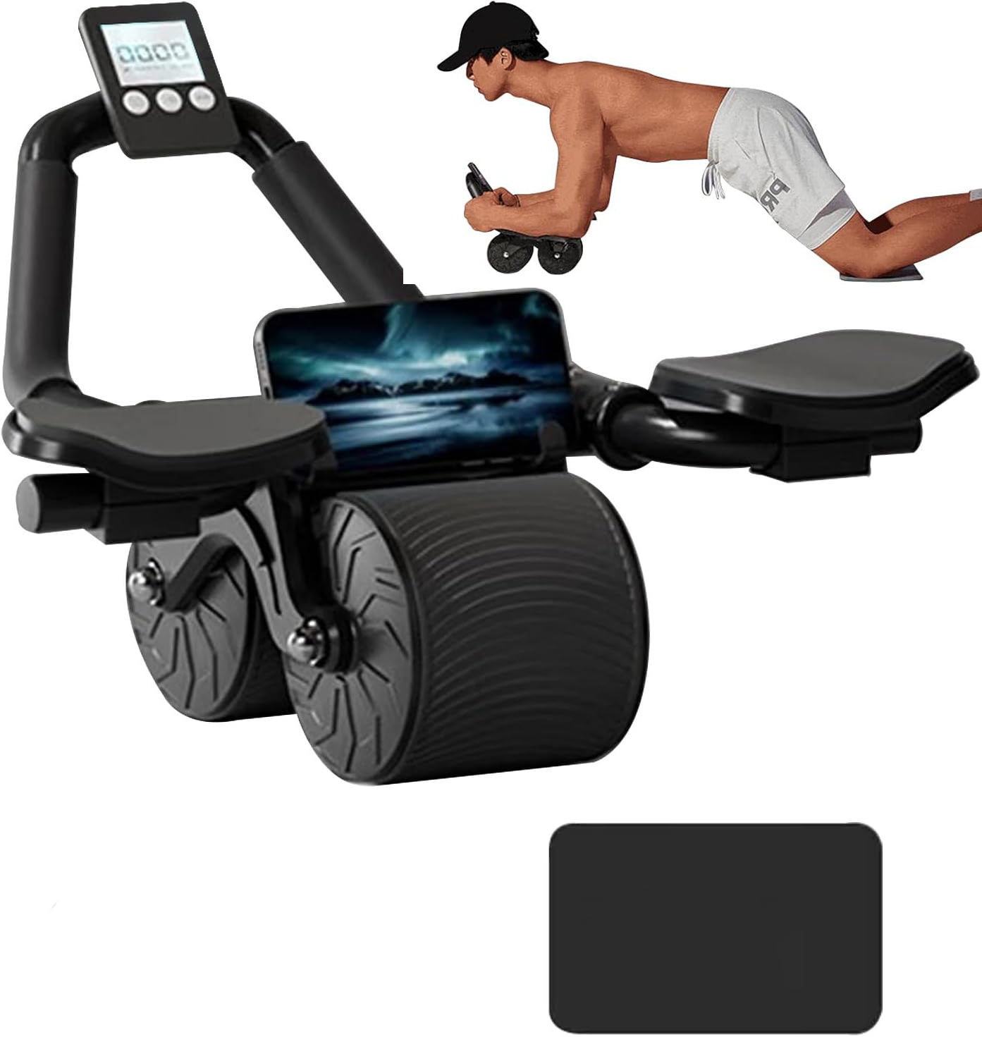 팔꿈치 지지대 자동 리바운드 복근 휠 코어 근육 트레이 - Ab Roller Wheel With Elbow Support 리뷰 및 가격